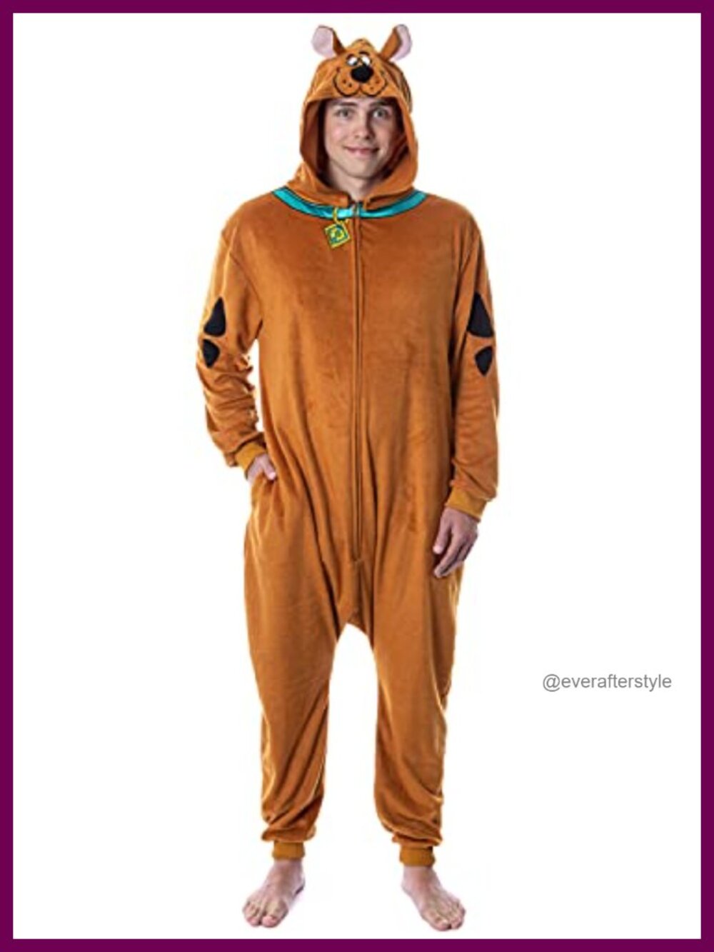 Scooby-Doo Hooded Union Suit One-Piece Pajamas Sleepwear Costume